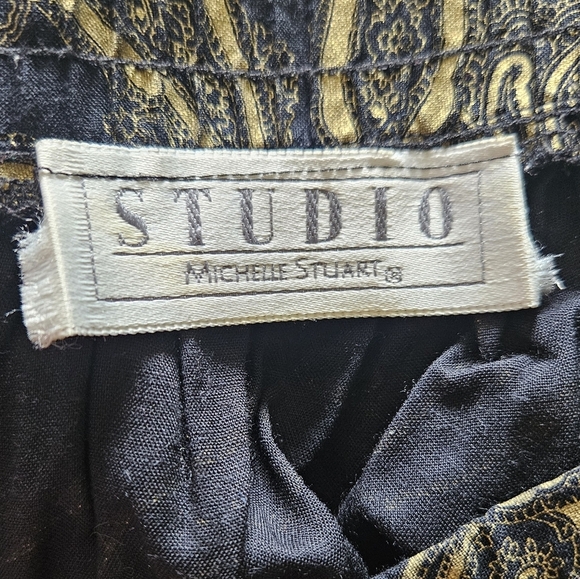 Vintage Michelle Stuart A-line Elastic Waist Skirt - Picture 3 of 3